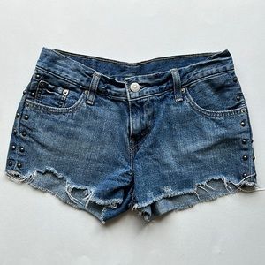 Levi’s Studded Jean Shorts